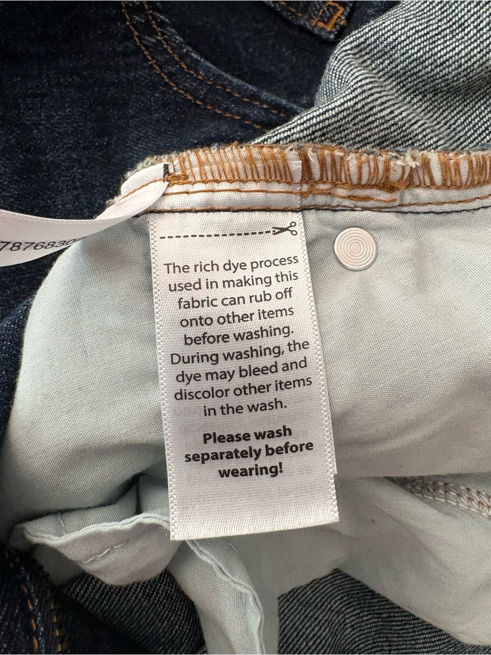 Time and Tru Distressed Dark Blue Denim Mini Skirt - Picture 12 of 16